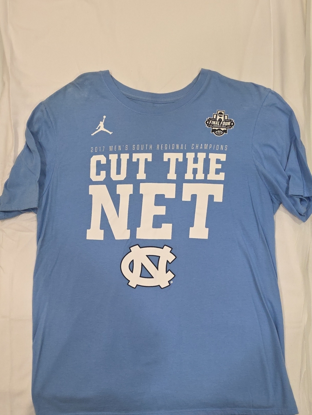 North Carolina Tar Heels 'Cut The Net' Light Blue T-Shirt 2017 Final Four